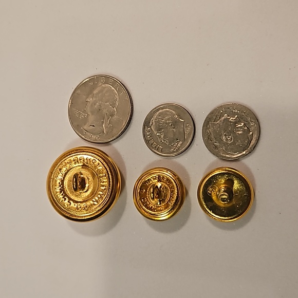 USMC Officers Dress Blues Anodized Buttons - Picture 10 of 10